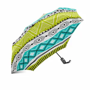 Colored stripe pattern Umbrella Automatic Foldable with totes