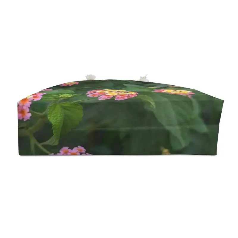 Colorful Lantana Flowers Polyester Weekender Bag