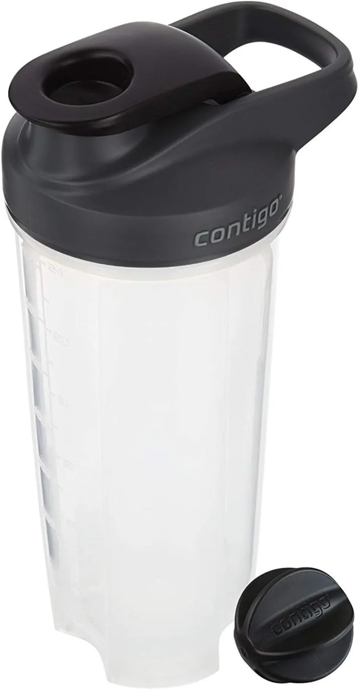 Contigo - 70290 Contigo Shake & Go Fit Snap Lid Shaker Bottle, 28 oz, Black