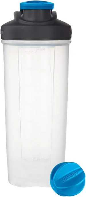 Contigo Shake & Go Fit Shaker Bottle, 28 oz., Carolina Blue, Snap Lid