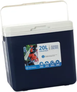 Cooler Box Ice Box Portable with Handle Ice Chest Small Hard Insulated Box for Stall Picnic Camping Commercial Fresh Keeping
