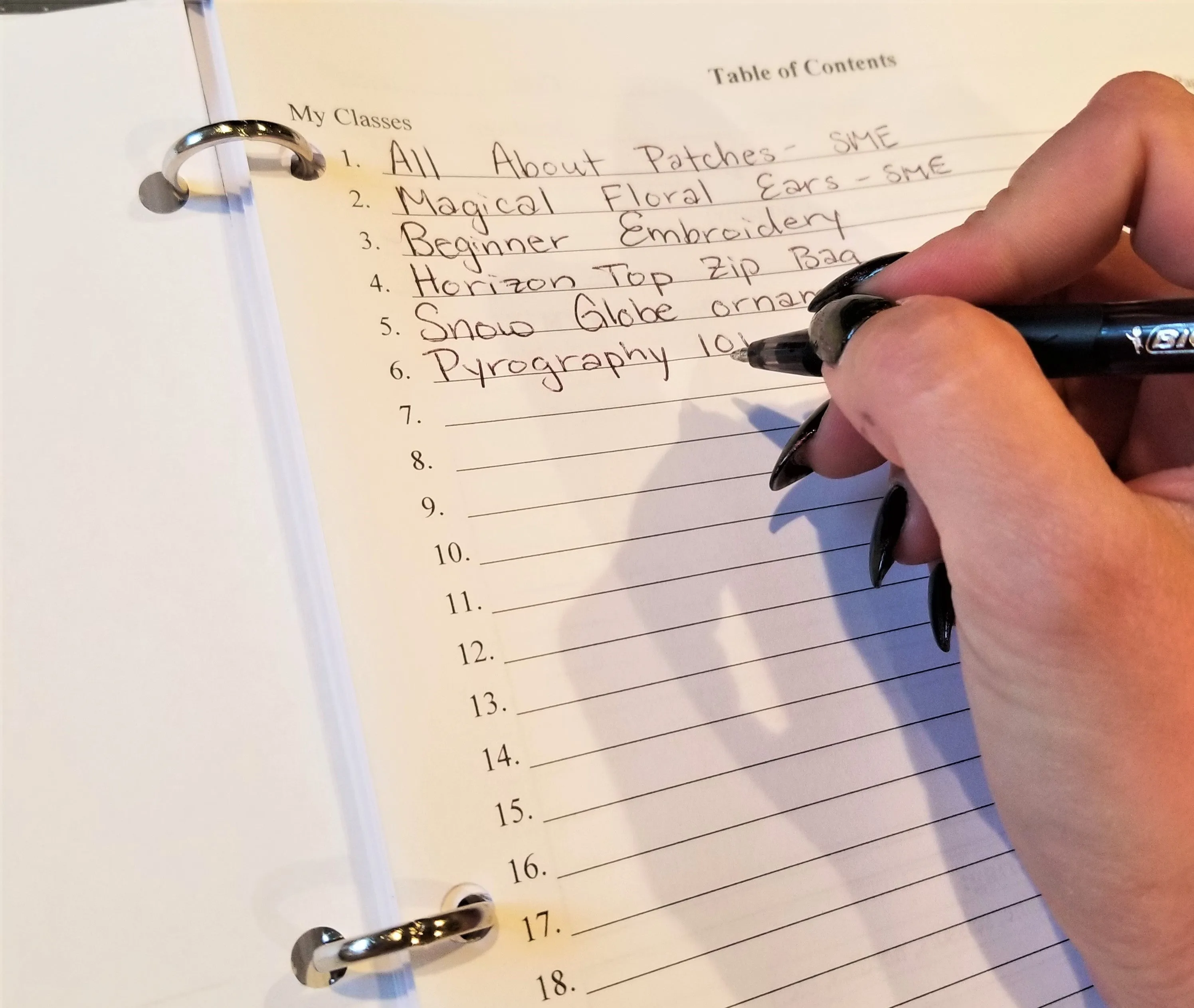 Crafty Class Notebook PDF