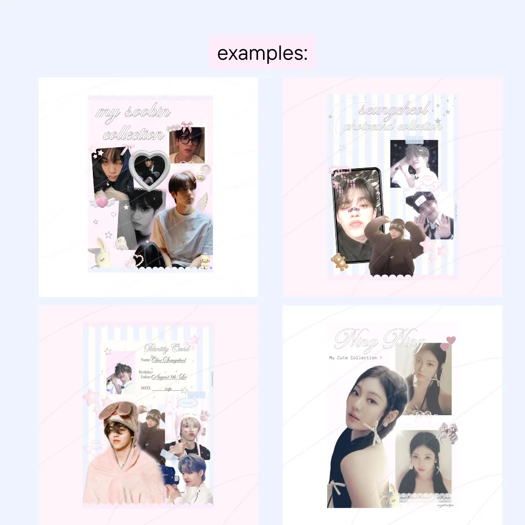 Custom A5 Photocard Binder Cover Page