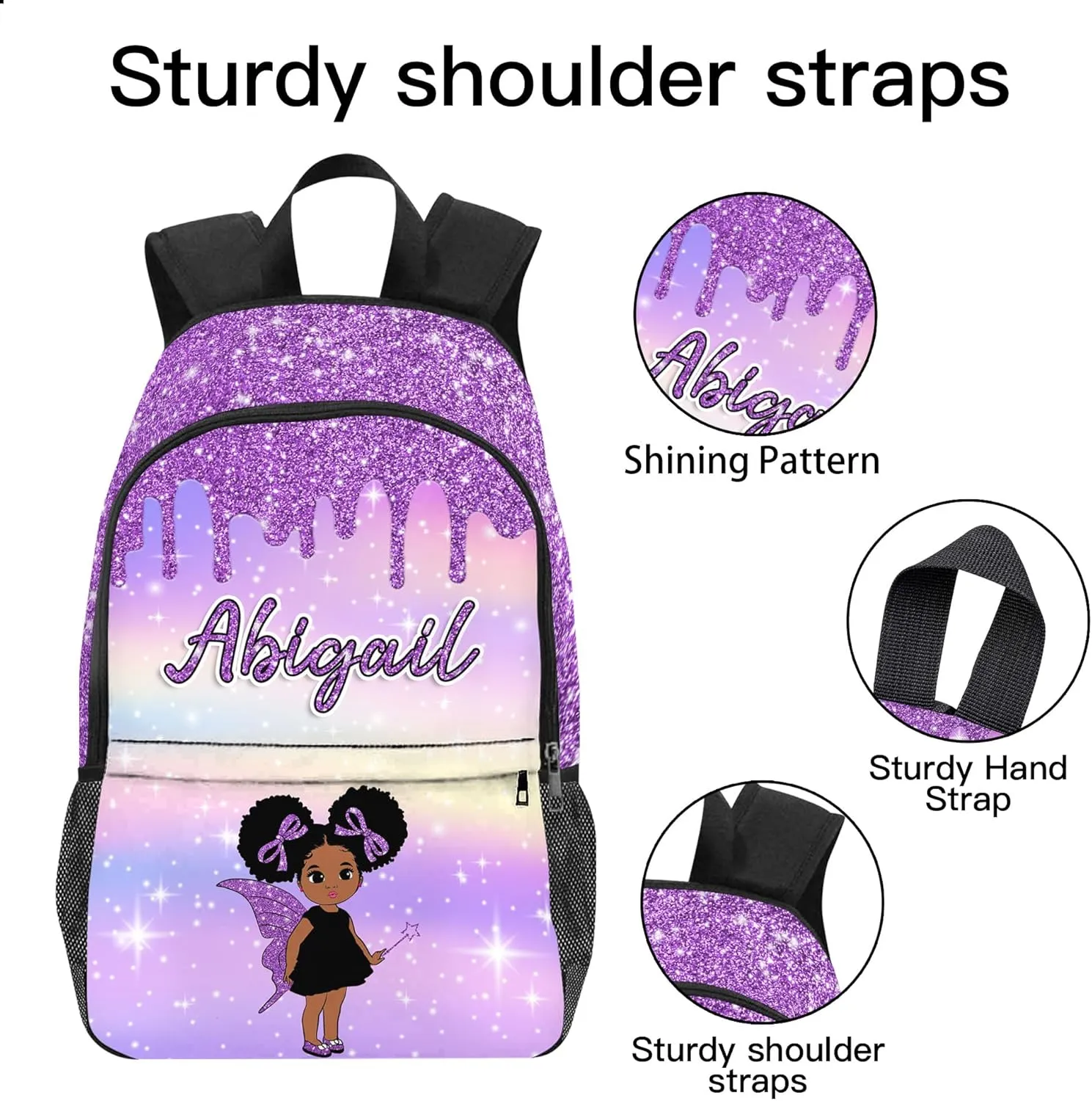 Custom Kids Backpack with Name Personalized Kids School Backpack Back to School Gifts for Daughter Gifts for Girls