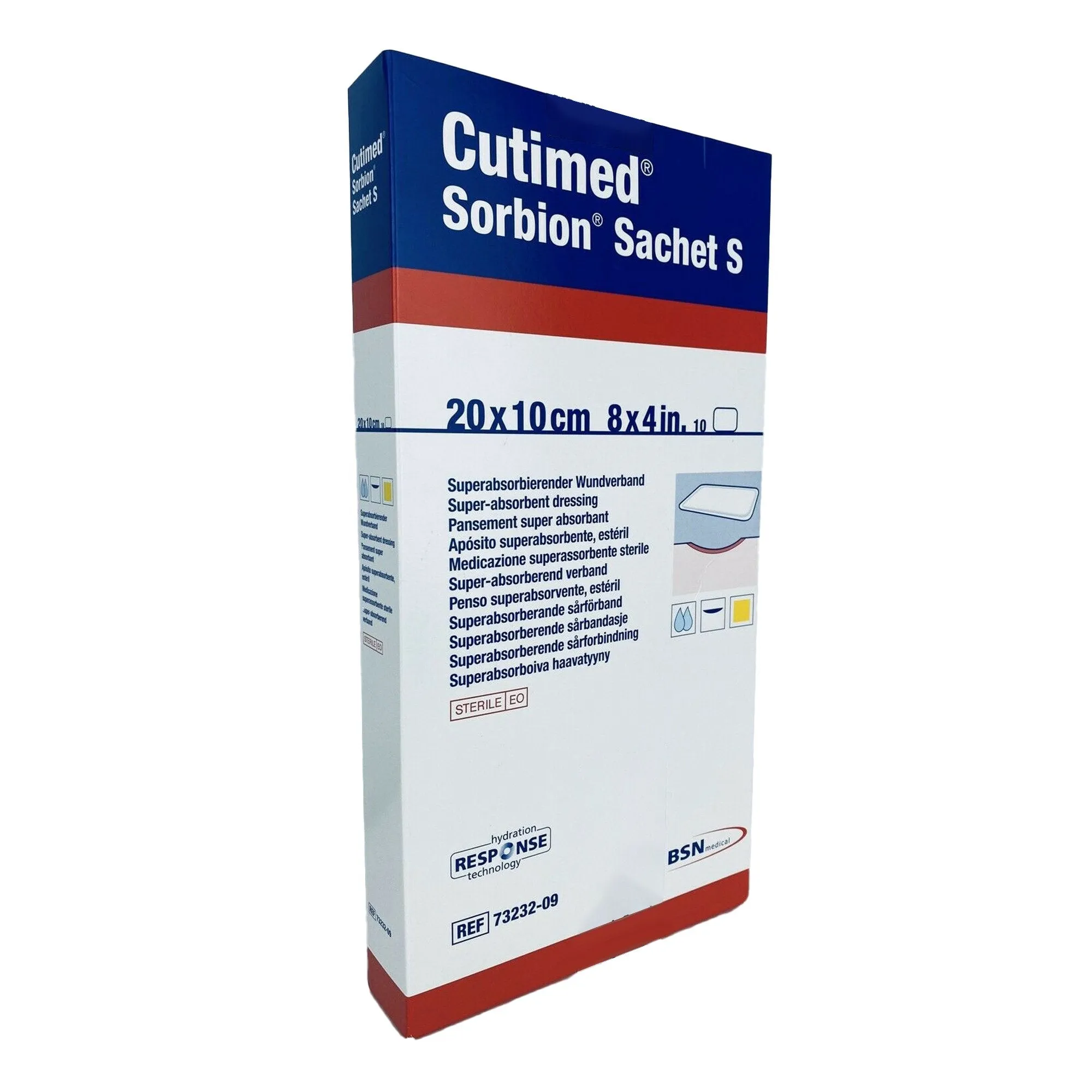 Cutimed® Sorbion® Sachet S Wound Dressing, 4 x 8 Inch