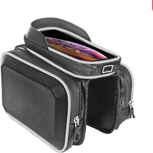 Cycling Pouch for Aventon Abound/Ramblas/Soltera, Bike Handlebar Bags with Rain Cover Waterproof Bike Panniers Bike Accessories,C