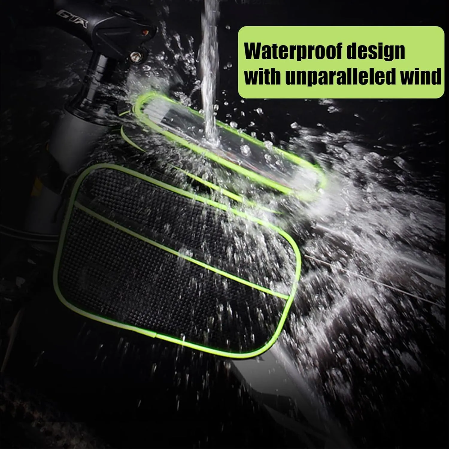 Cycling Pouch for Aventon Abound/Ramblas/Soltera, Bike Handlebar Bags with Rain Cover Waterproof Bike Panniers Bike Accessories,C