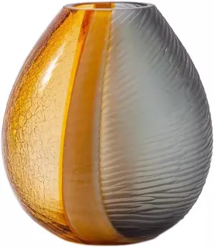 Decor Glass Vase High-end Floral Arrangement Modern Creative Living Room Foyer Decoration Flower Vessel Ornaments Bouquet(Small)