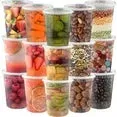 Deli Containers with Lids [25 Set] 32 oz Meal Prep Ccontainers Reusable,Plastic Containers ,BPA Free, Stackable, Leakproof, Microwave and Freezer Safe