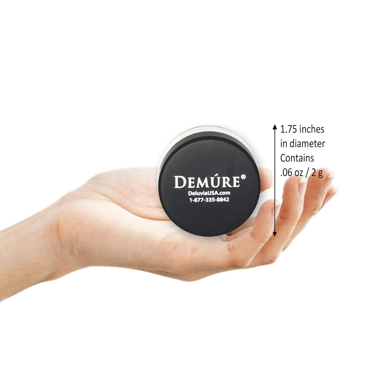 Demure Mineral Make Up, Mineral Concealer (Mint), Dark Circles Under Eye Treatment, Under Eye Concealer, Made with Pure Crushed Minerals, Loose Powder. Demure Mineral Makeup (2 grams)