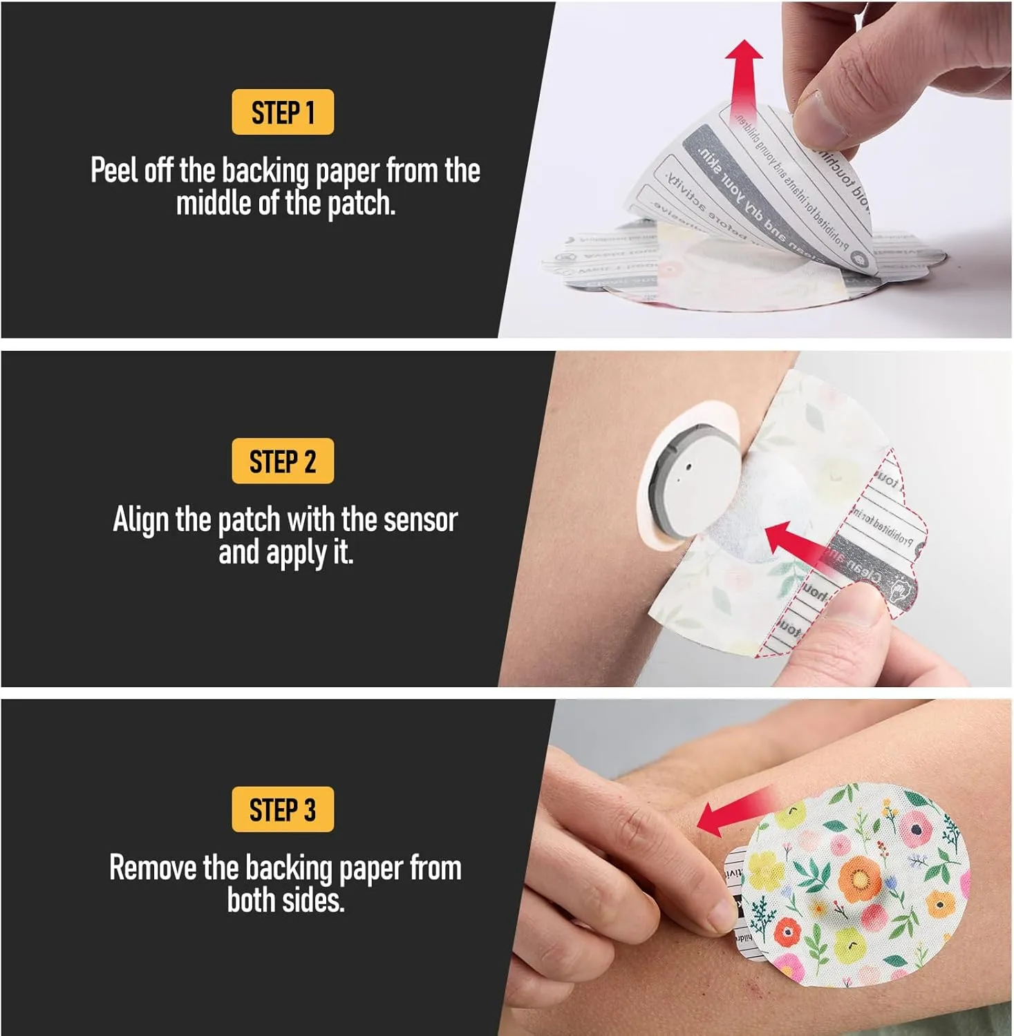 Dexcom G7 Adhesive Patches 30PCS, Waterproof &Breathable Over Patches, Flower Stelo Overpatch Sensor Covers, Medical Adhesive,10  Days Long Stay, Sensor is NOT Included (Regular Flower)