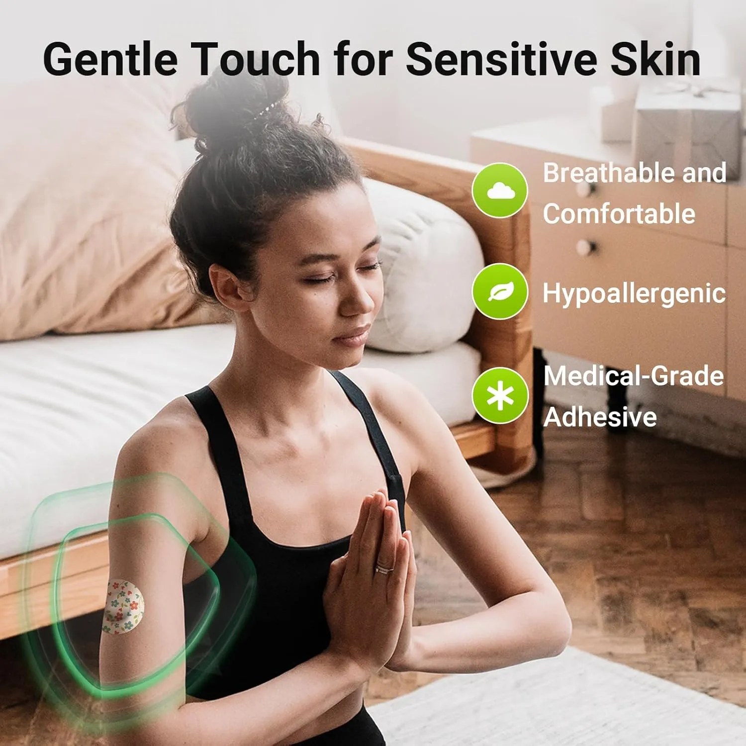 Dexcom G7 Over Patches, 16 Printed Waterproof Dexcom Stelo & G7 Over Patches, 1 Hardshell Cover for Enhanced Safeguard, Breathable, 14 Days Protection with Style (Flower)