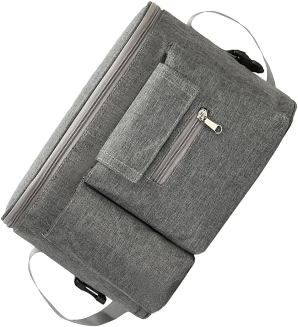 Diaper Pouch Stroller Handlebar Bag Multi Functional Nappy Pouch for Essentials Easy Access Front Pocket for Wipes Bottles Non Slip Stroller