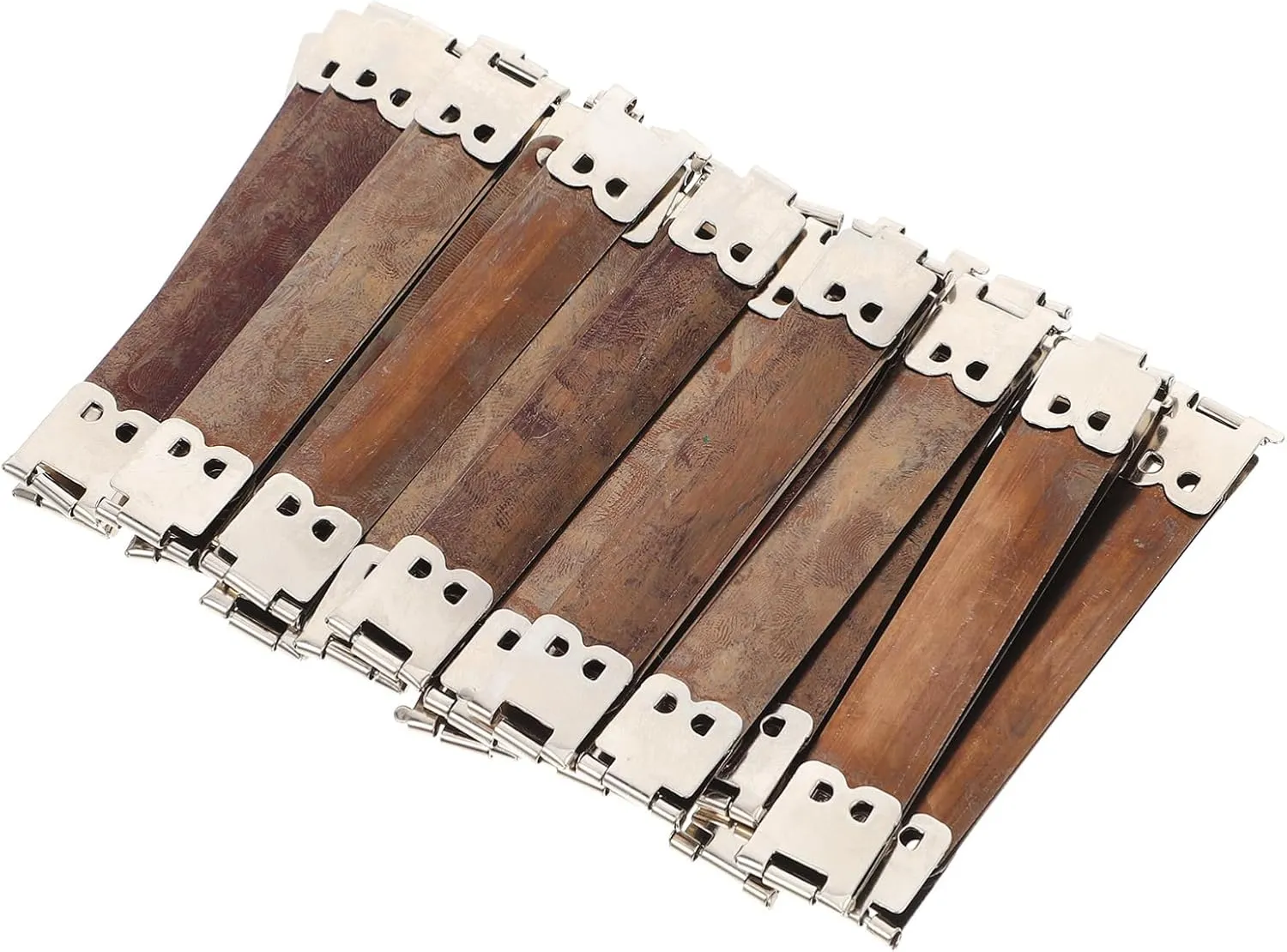 DOITOOL 20Pcs Metal Internal Hinges for Coin Purse and Handbag Sewing Flexible Spring Clips for DIY Craft Projects for and Pouches