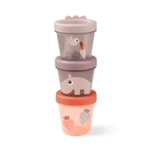 DONE BY DEER Baby Food Container 3-pack Ozzo Powder