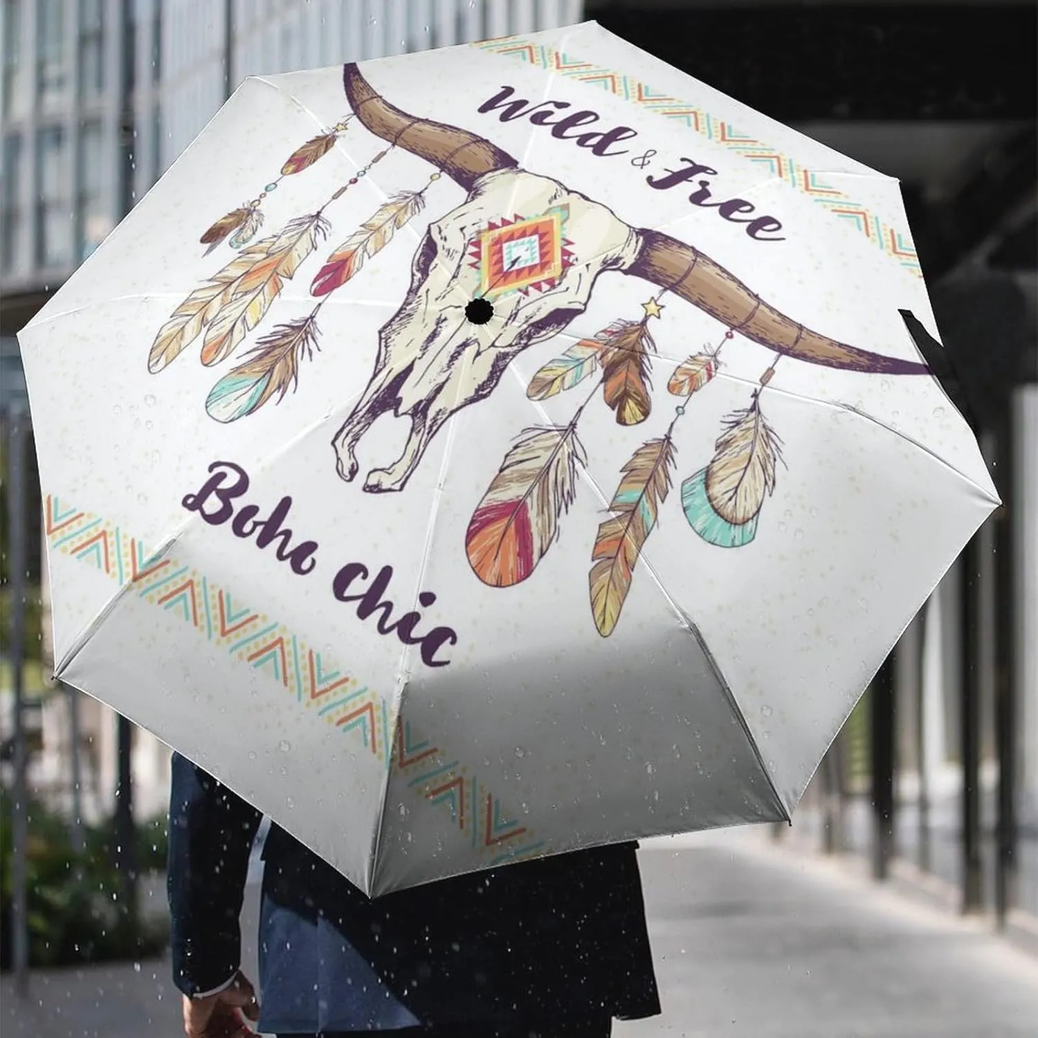 Donnapink Manual Folding Umbrella, Manual UV Sun Parasol UV Protection, Strong Travel Rain Umbrella