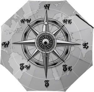 Donnapink Manual Folding Umbrella, Manual UV Sun Parasol UV Protection, Strong Travel Rain Umbrella