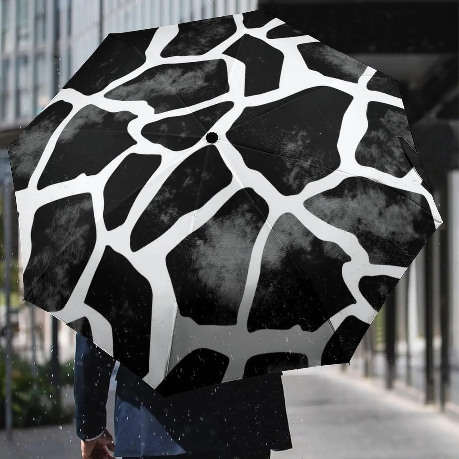 Donnapink Manual Folding Umbrella, Manual UV Sun Parasol UV Protection, Strong Travel Rain Umbrella