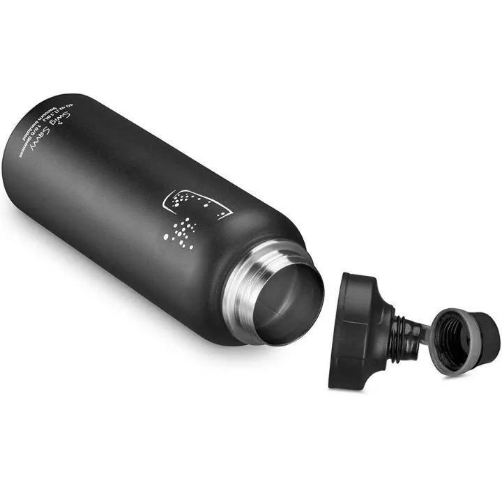 Double-Wall Insulated 40oz Bottle with Interchangeable Lids (2-Pack)