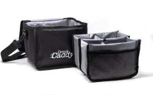 Drink Caddy Insulated Portable Drink Carrier - Reusable Coffee Cup Holder with Shoulder Straps Perfect for Food Delivery and Takeout - Easily Secures 4 Hot or Cold Beverages with Fold Over Closure.