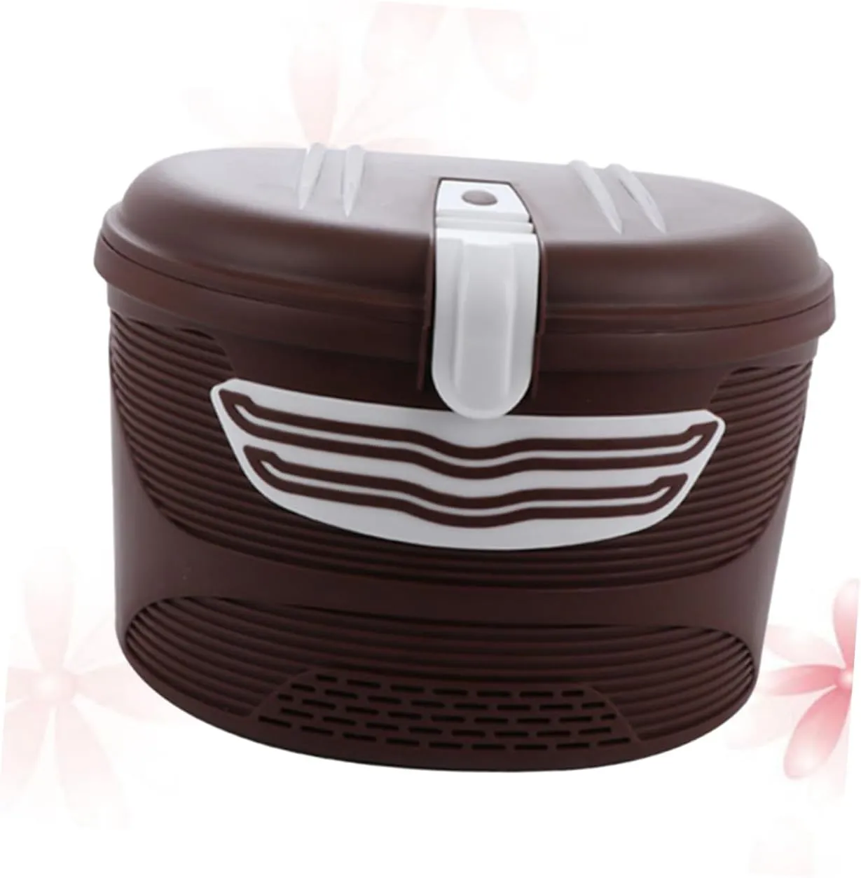 E-Bike Basket for Mountain Bikes Lockable Plastic Front Frame Quick Release Rainproof Storage Random Color