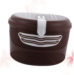 E-Bike Basket for Mountain Bikes Lockable Plastic Front Frame Quick Release Rainproof Storage Random Color