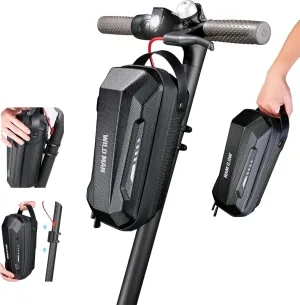 Electric Scooter Storage Bag, Waterproof Scooter Bag Durable EVA Hard Shell Front Tube Bag Handlebar Pouch Large Storage Bags for Mijia M365/M365 Pro/ Segway ES1/ES2/ES3 Kick Scooters Carrying Wallet