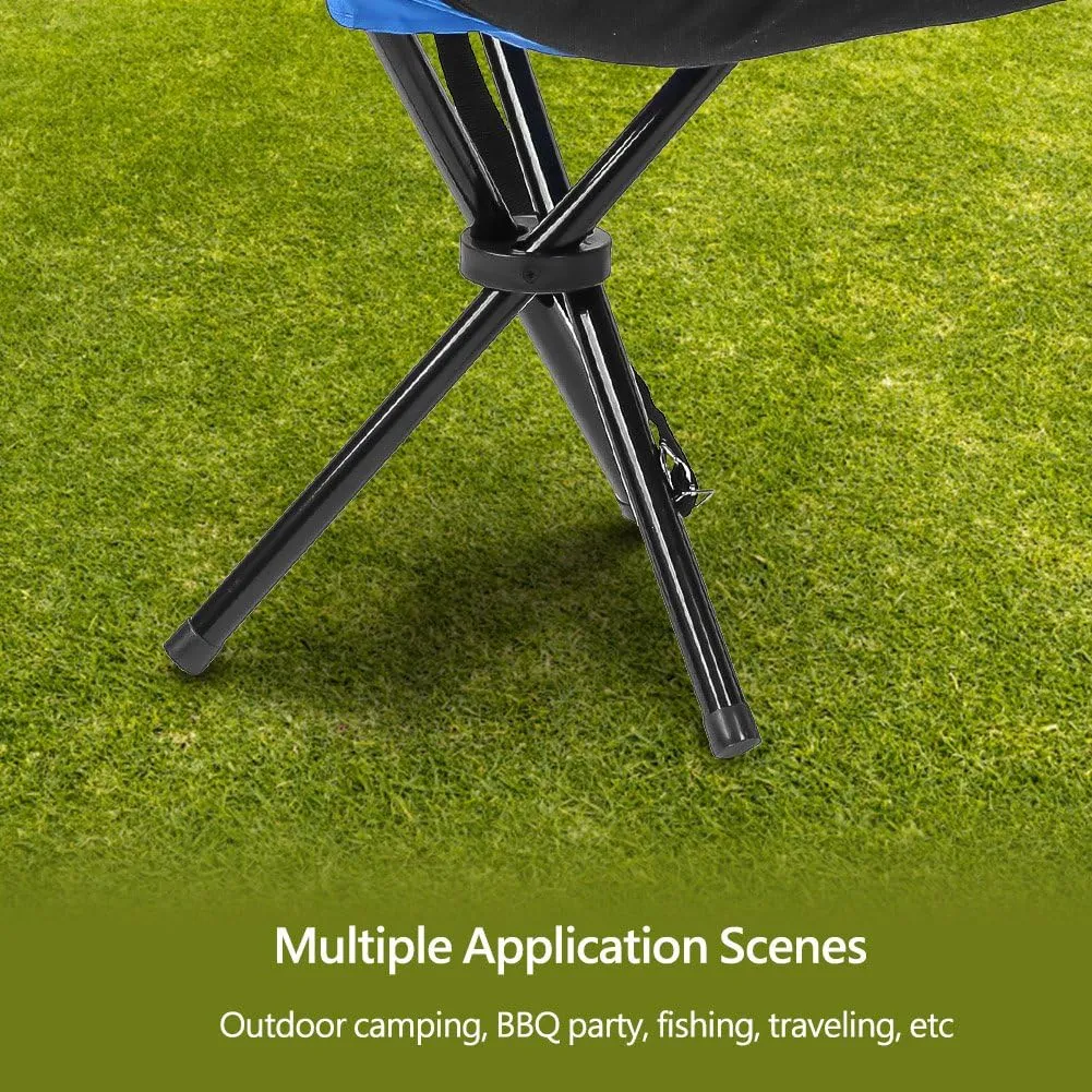 EVTSCAN Folding Camping Stool, Portable Camping Fishing Chair, Tripod Chair for Outdoor Camping Hiking Fishing Picnic BBQ Travel
