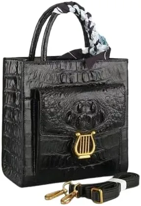 Exotic Genuine Alligator Skin Women Small Totes Bag Cross Shoulder Bag Authentic Crocodile Leather Lady Mini Purse Handbag