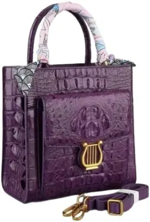 Exotic Genuine Alligator Skin Women Small Totes Bag Cross Shoulder Bag Authentic Crocodile Leather Lady Mini Purse Handbag