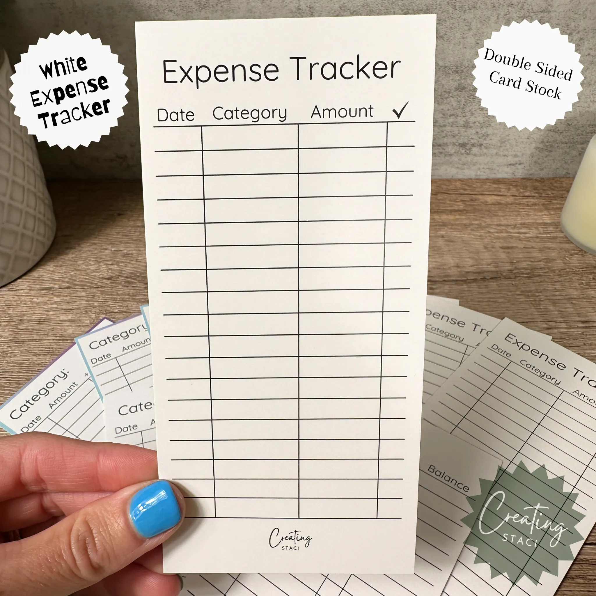 Expense Trackers (Cardstock)