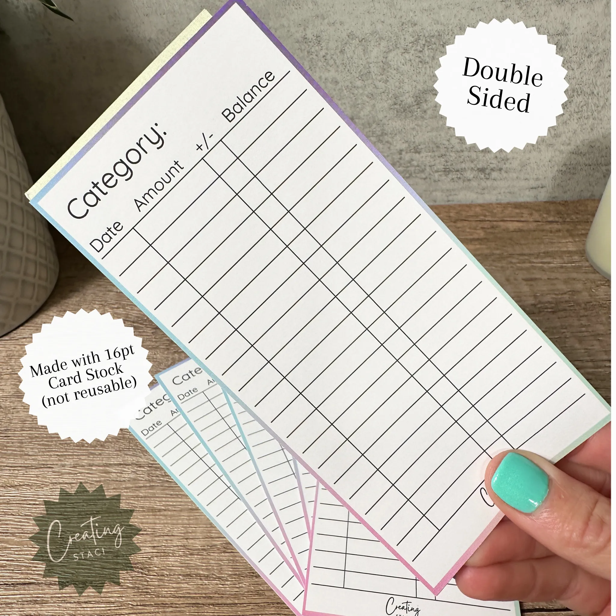 Expense Trackers (Cardstock)