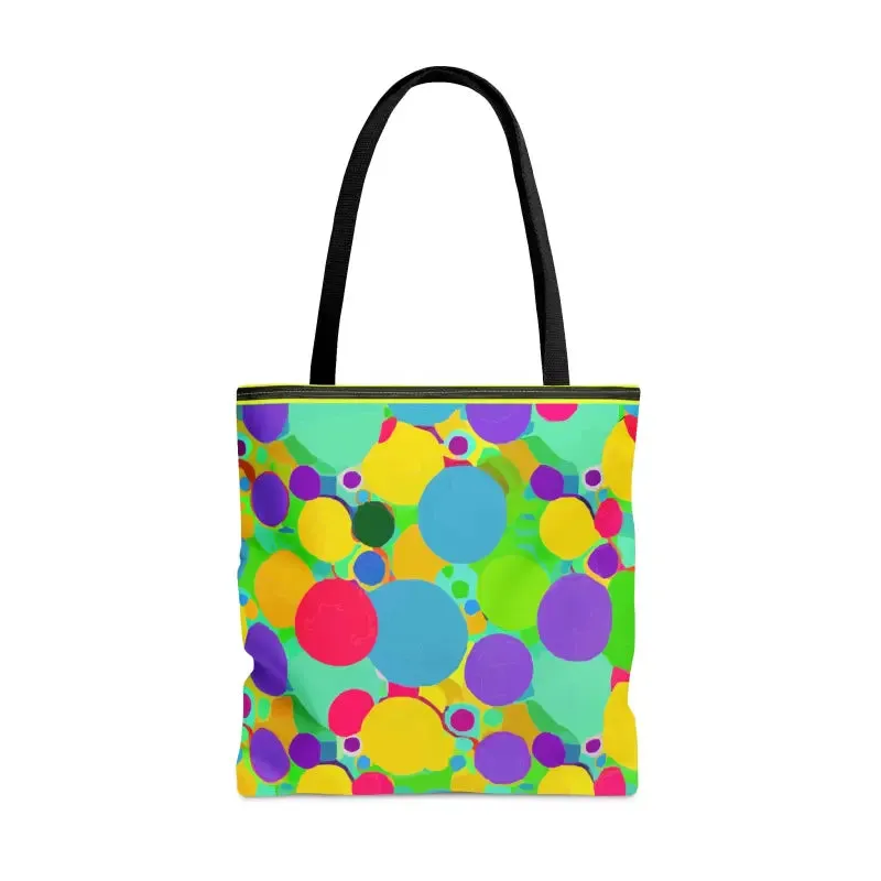 Eye Catching Colorful Circles Tote Bag