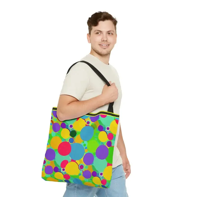 Eye Catching Colorful Circles Tote Bag