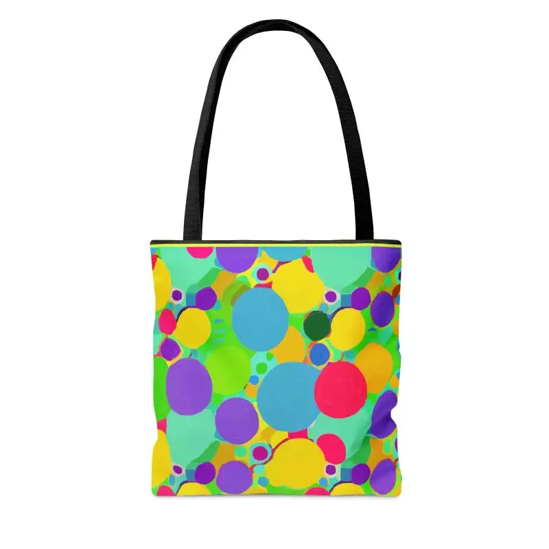 Eye Catching Colorful Circles Tote Bag
