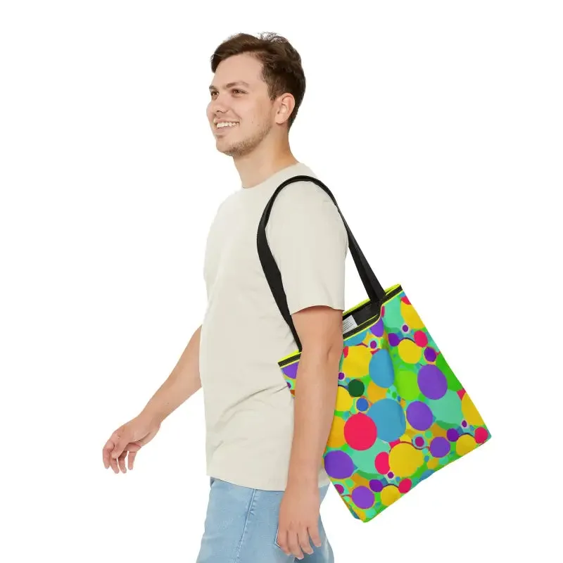 Eye Catching Colorful Circles Tote Bag