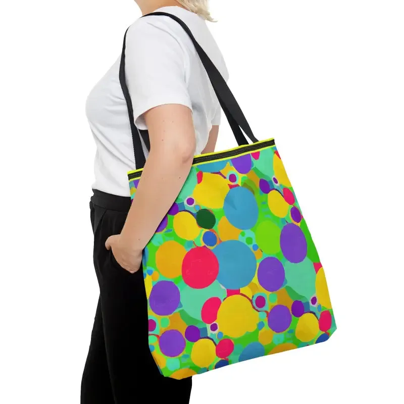 Eye Catching Colorful Circles Tote Bag