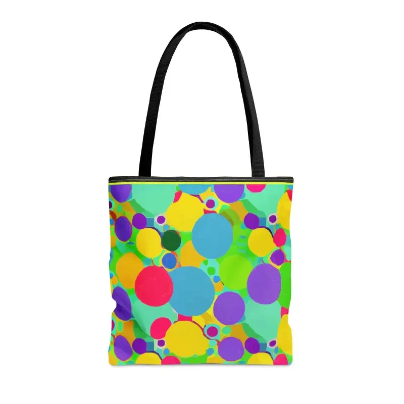 Eye Catching Colorful Circles Tote Bag