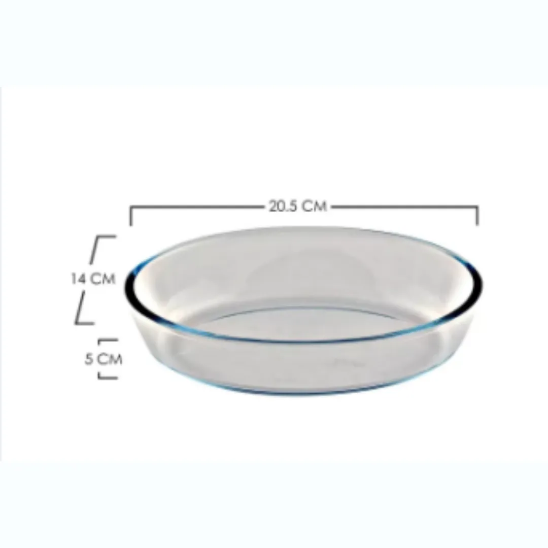 EZ Home Ideas Artemis Glass Oval Baking Dish Microwave Safe Glass Food Storage Container