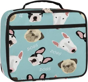 Falcon Puppies Dogs Animals Lunch Box for Men Women Insulated Lunch Bag Reusable Thermal Cooler Tote Bag with Handle for Work Picnic Travel Beach Sports