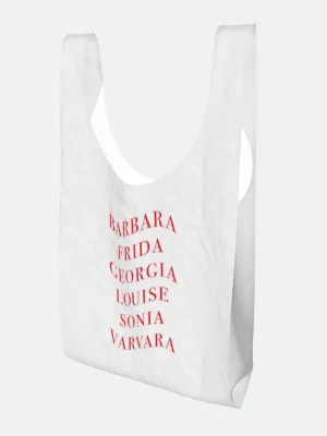 Female Artists Slogan Print Shopper Bag