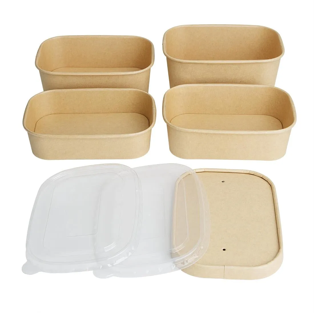 Fiesta Recyclable Rectangular Food Containers 750ml (300 Pack)