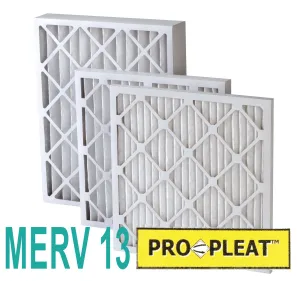 Filtration Manufacturing Inc. Pro-Pleat MERV 13 Pleated Air Filters (12 Pack of 1" or 2" - 6 Pack of 4")