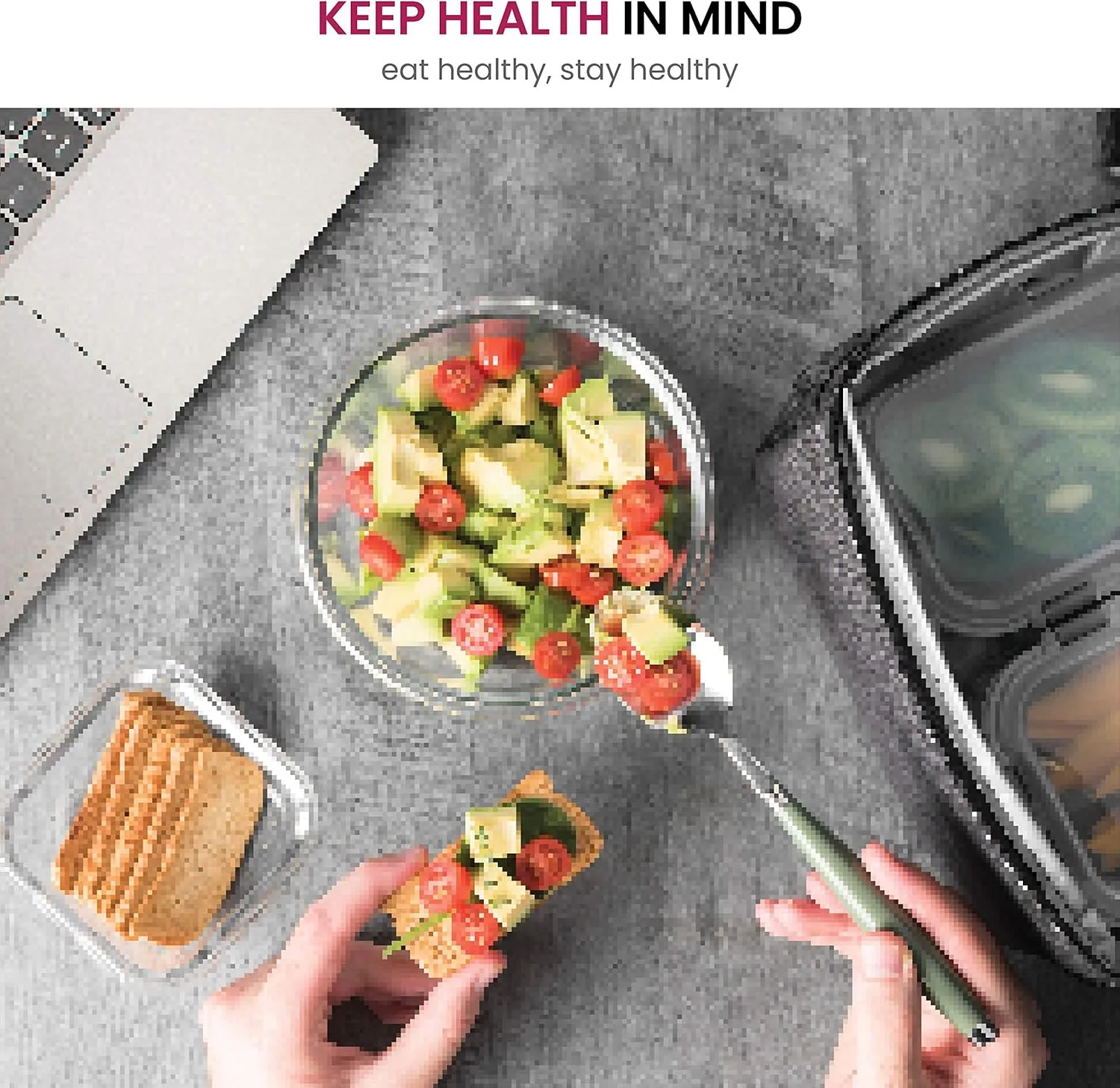 FineDine 24 Piece Glass Storage Containers with Lids - Leak Proof, Dishwasher Safe Glass Food Storage Containers for Meal Prep or Leftovers, White