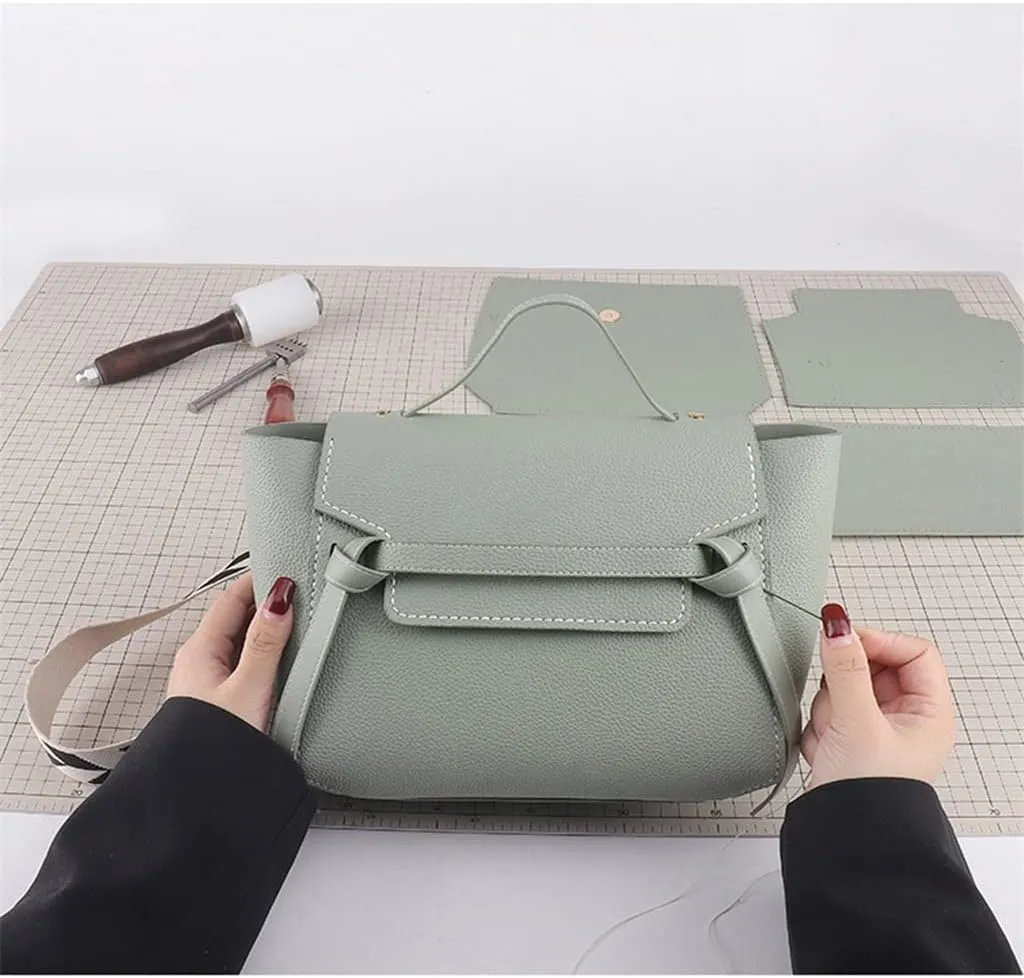 Fish Mouth Design PU Handmade DIY Material Set for Handbag Bag(D)