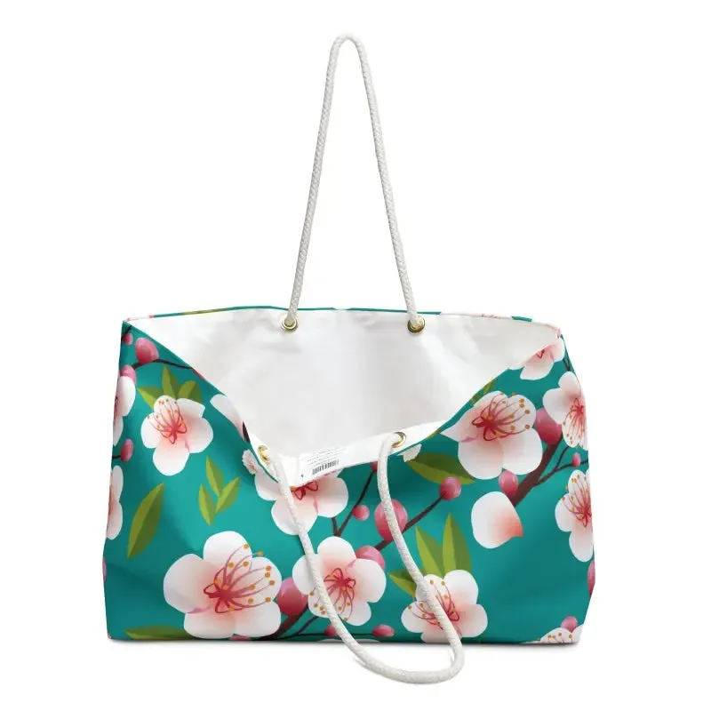 Floral Polyester Weekender Bag for Epic Getaways