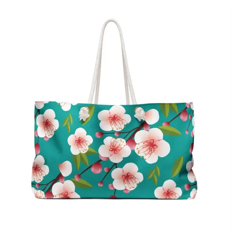 Floral Polyester Weekender Bag for Epic Getaways
