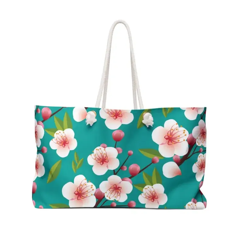 Floral Polyester Weekender Bag for Epic Getaways