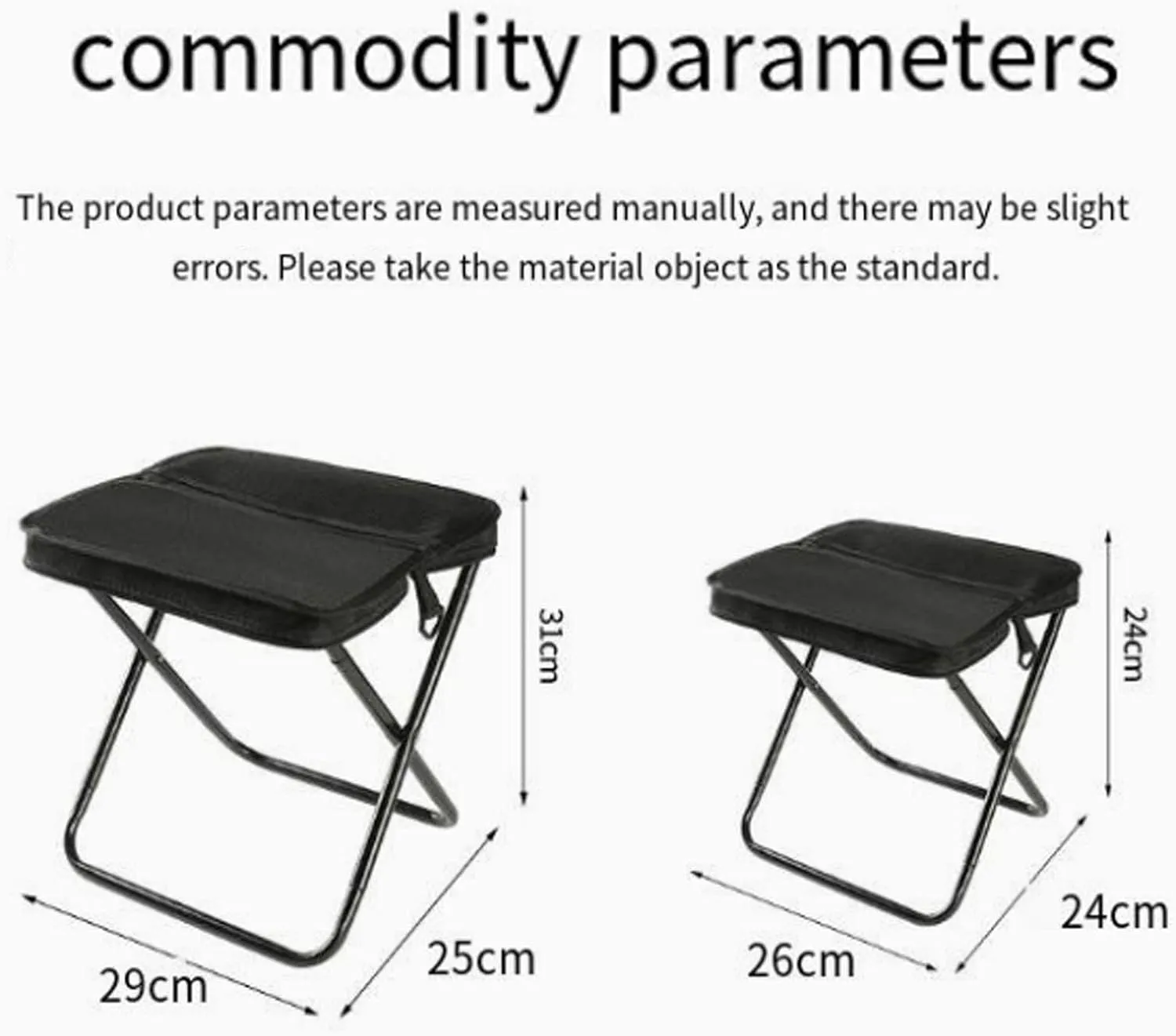 Foldable Backpack Stool, Portable Mini Outdoor Camping Folding Seat with Adjustable Shoulder Strap, Mini Camping Collapsible Stool, 250lb Capacity for Fishing Travel Picnics Hiking BBQ (Khaki,S)
