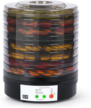 Food Dehydrator Machine, 8 BPA-Free 11.4" Trays Adjustable Temperature Controls Dehydrater for Jerky, Herbs, Fruit, Veggies, Dried Snacks
